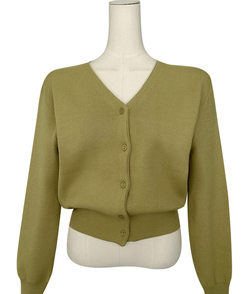 ベーシックVネック長袖ニットカーディガン(13color)