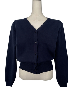 ベーシックVネック長袖ニットカーディガン(13color)