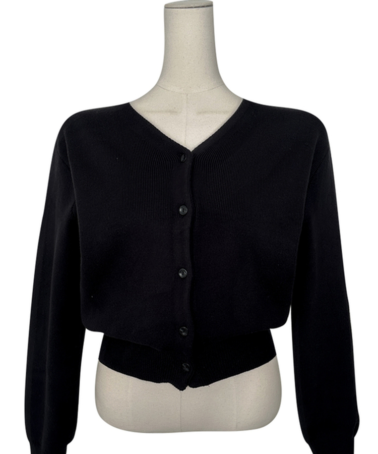 ベーシックVネック長袖ニットカーディガン(13color)