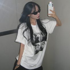 ルーズパピー半袖Tシャツ IVORY