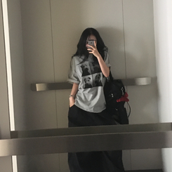 ルーズパピー半袖Tシャツ GREY