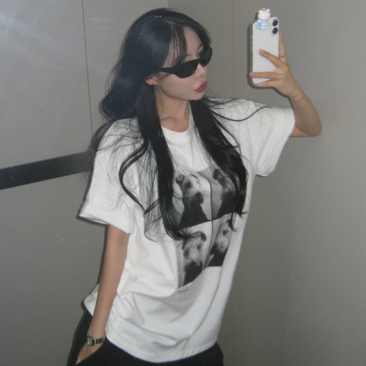 ルーズパピー半袖Tシャツ IVORY