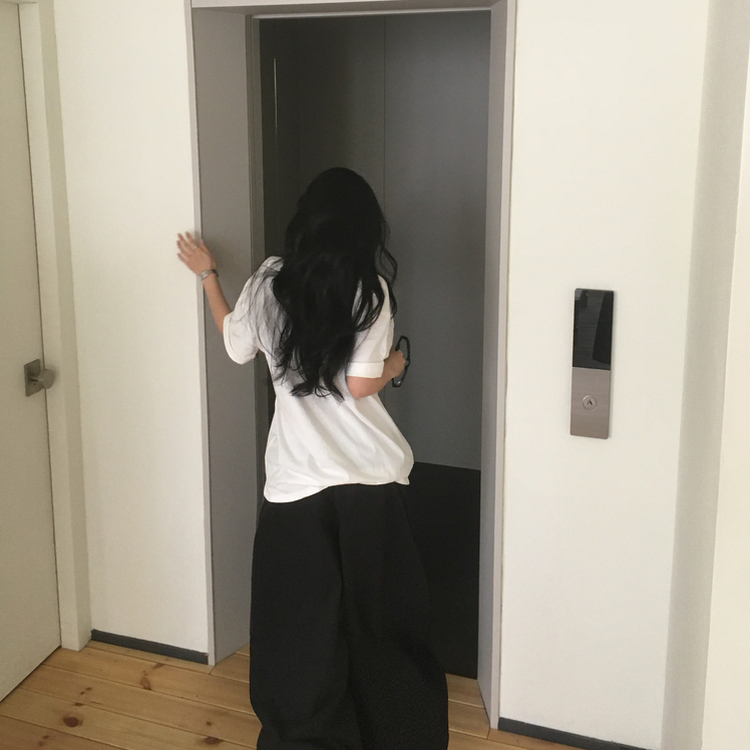 ルーズパピー半袖Tシャツ IVORY