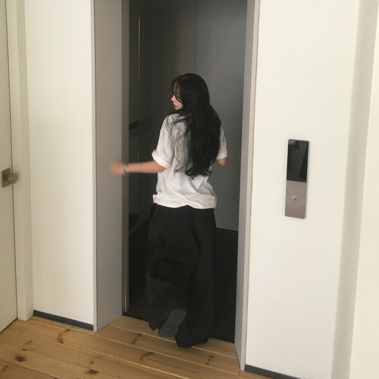 ルーズパピー半袖Tシャツ IVORY