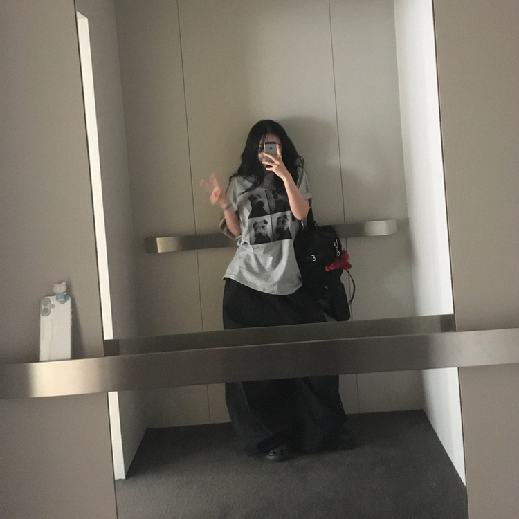 ルーズパピー半袖Tシャツ GREY