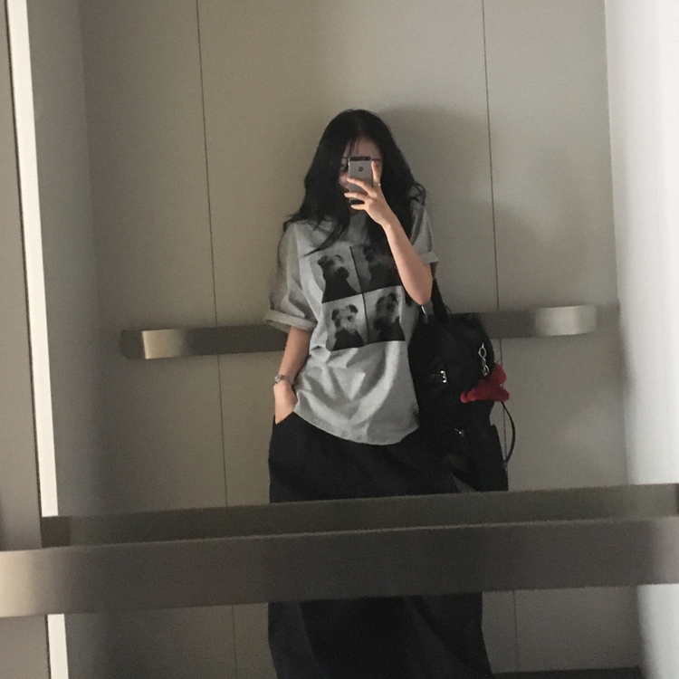 ルーズパピー半袖Tシャツ GREY