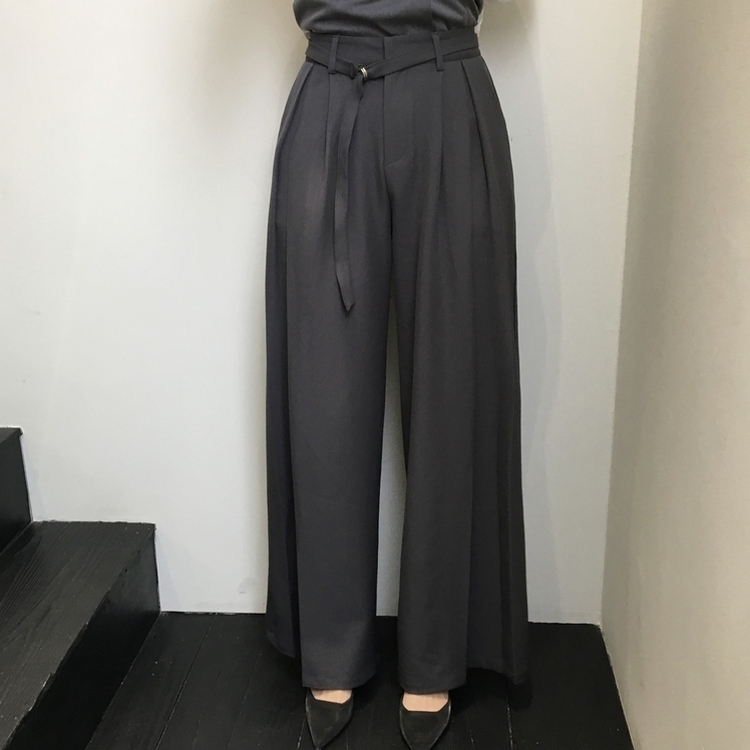 ピンテックワイドスラックス CHARCOAL