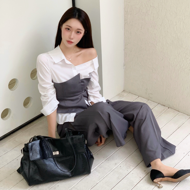 ピンテックワイドスラックス CHARCOAL