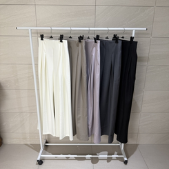 ロングワイドピンテックスラックス(5color)