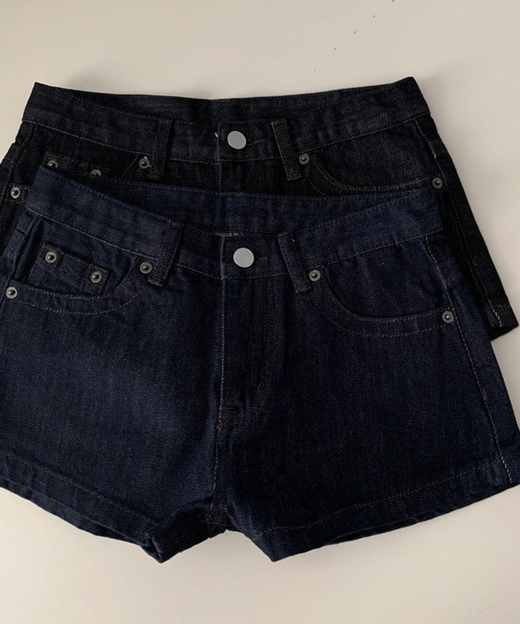 핫한 언니st콤팩트 생지 데님 마이크로 숏 팬츠