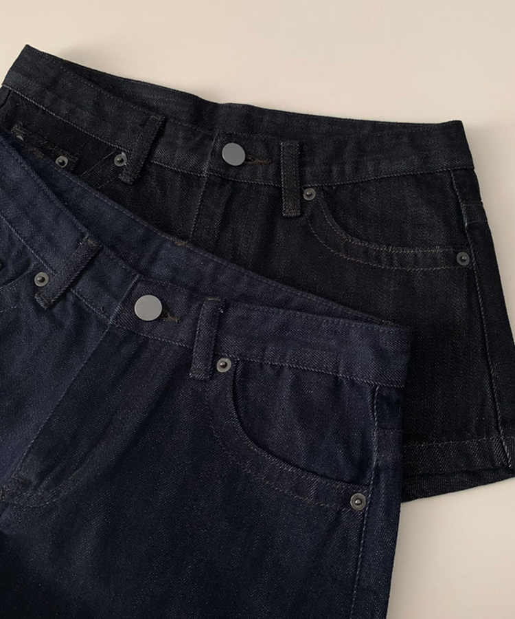 핫한 언니st콤팩트 생지 데님 마이크로 숏 팬츠
