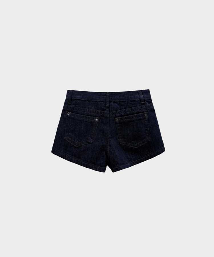 핫한 언니st콤팩트 생지 데님 마이크로 숏 팬츠