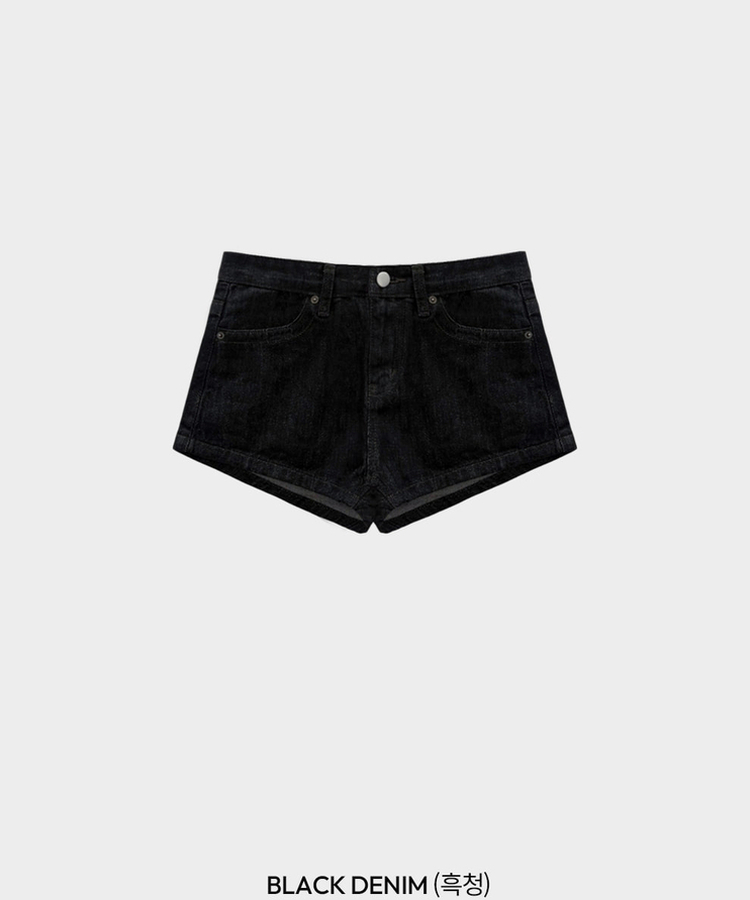 핫한 언니st콤팩트 생지 데님 마이크로 숏 팬츠
