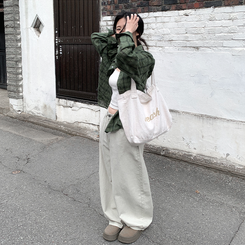 Y2Kバルーンワイドコットンパンツ IVORY