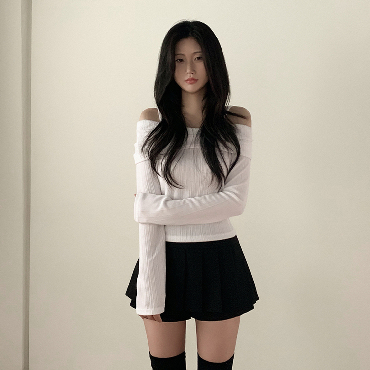 プリーツミニAラインスカート BLACK