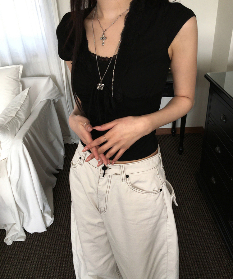 ビンテージレーストップス BLACK