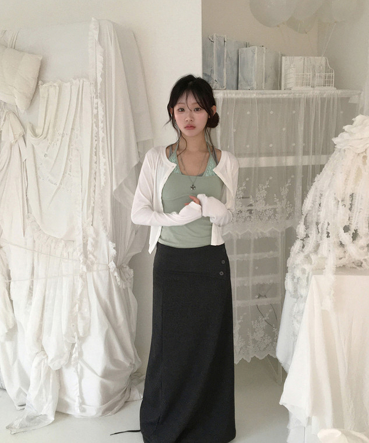 レースレイヤードスリーブレス MINT