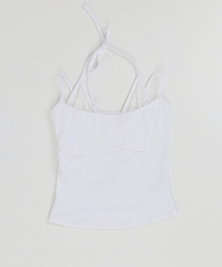 レースレイヤードスリーブレス