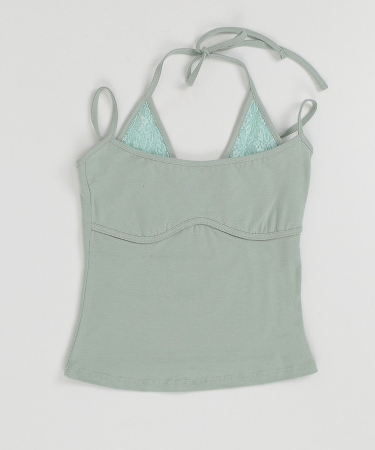 レースレイヤードスリーブレス