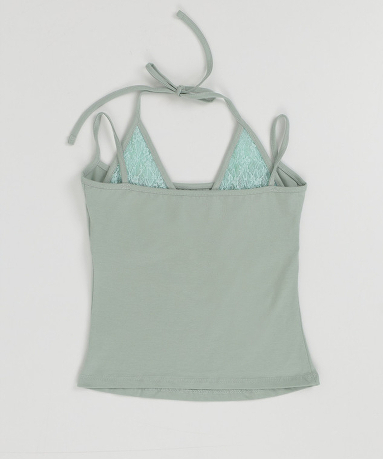 レースレイヤードスリーブレス