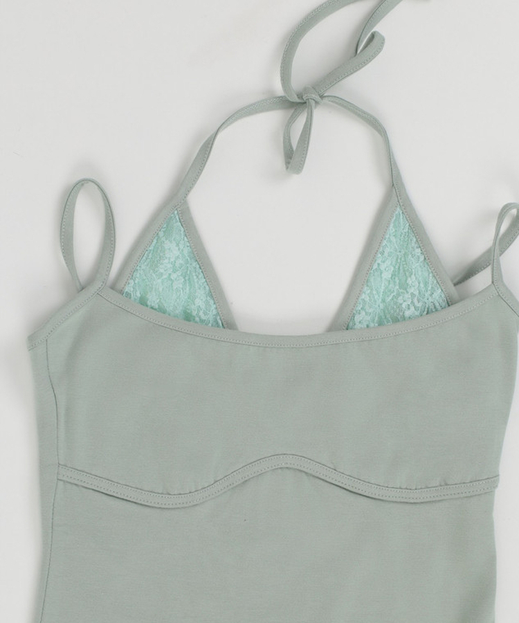 レースレイヤードスリーブレス