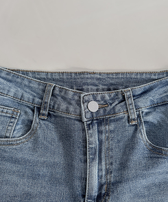 【丈別】ハイウエストブーツカットデニムパンツ