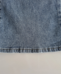 【丈別】ハイウエストブーツカットデニムパンツ