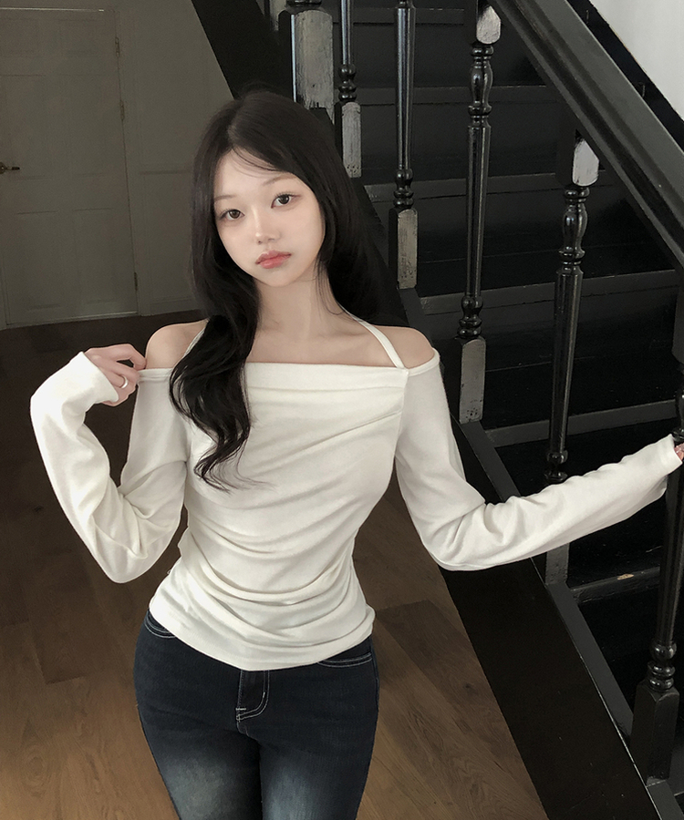 【丈別】ハイウエストブーツカットデニムパンツ BLUE