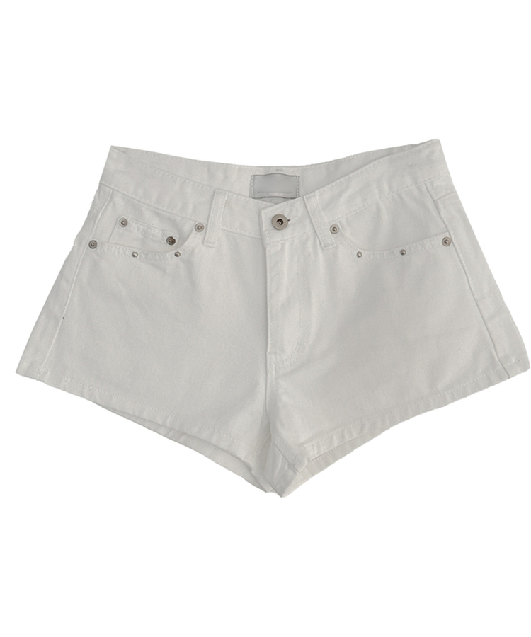 スタッズポケットコットンショートパンツ