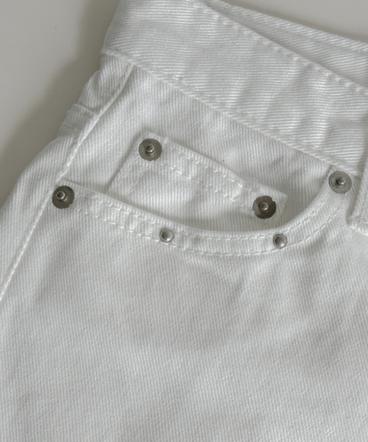 スタッズポケットコットンショートパンツ