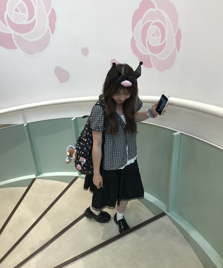 프릴 레이어드 롱스커트 블랙