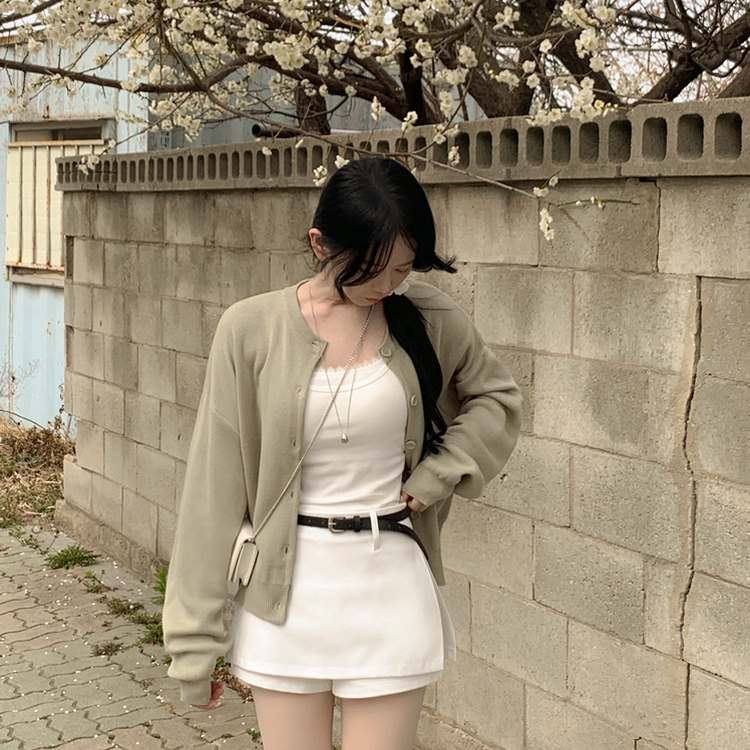 【カップ付き】レースレイヤードキャミソール WHITE