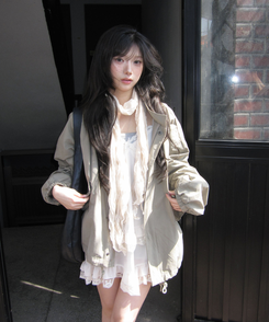 シフォンレースキャミソールワンピース WHITE