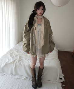 シフォンレースキャミソールワンピース WHITE