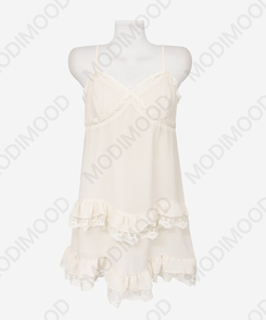 シフォンレースキャミソールワンピース