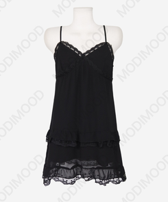 シフォンレースキャミソールワンピース