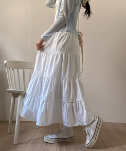 パステルフレアロングスカート IVORY