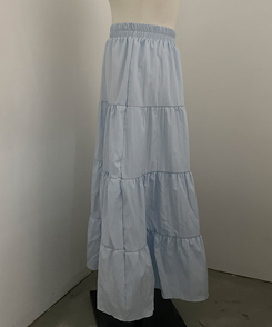 パステルフレアロングスカート