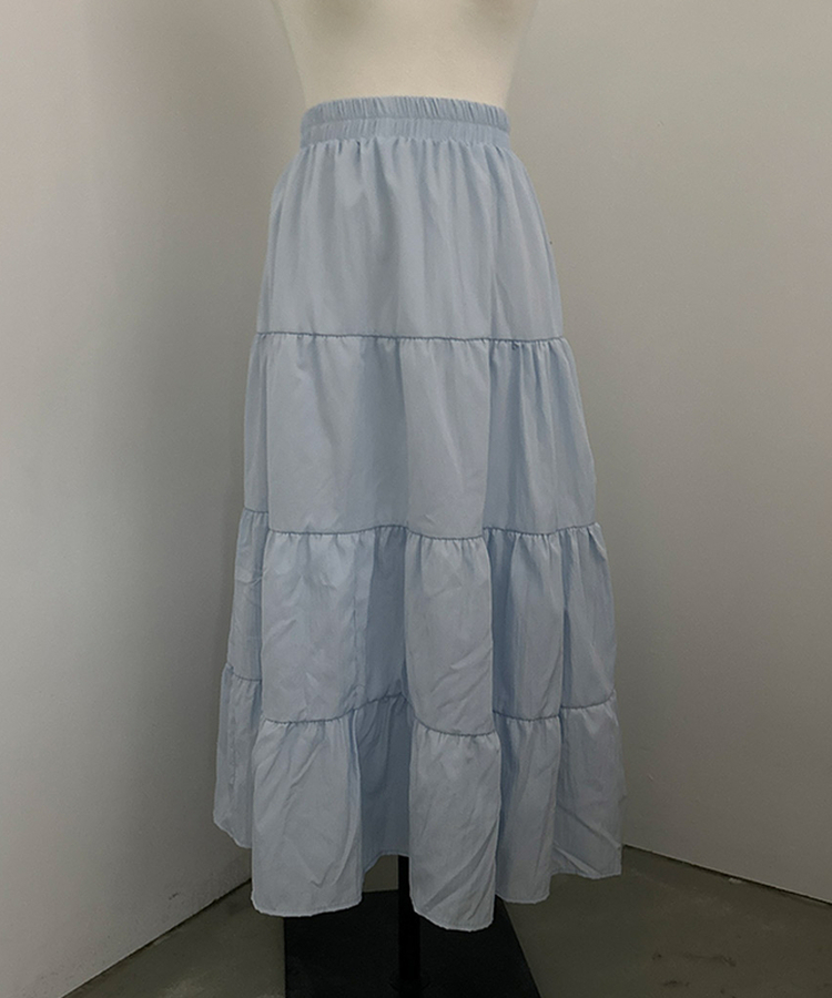 パステルフレアロングスカート