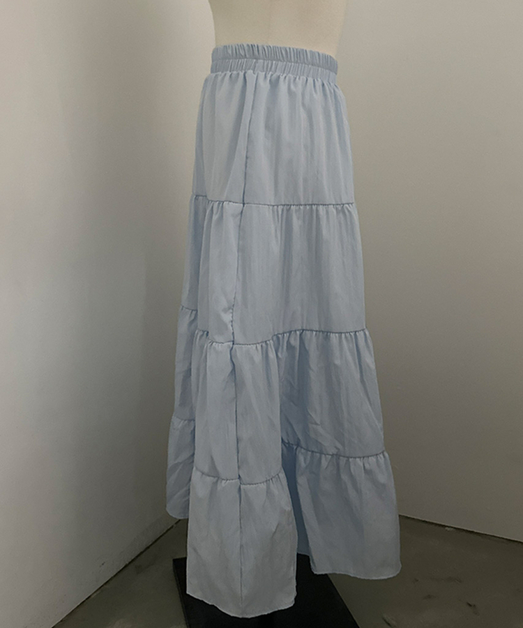 パステルフレアロングスカート