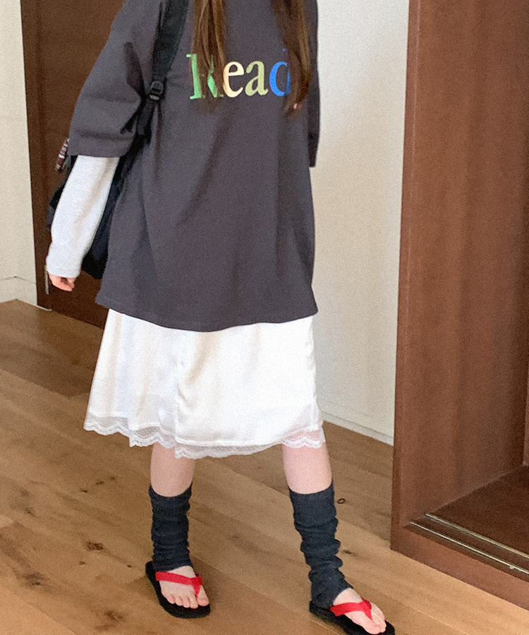 レースミディスカート IVORY