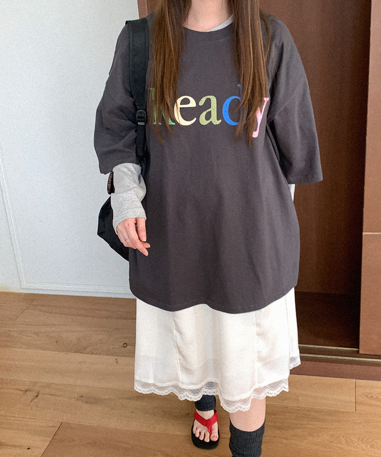 レースミディスカート IVORY