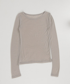 【SET】レースレイヤード半袖ニット＋シンプル長袖トップス