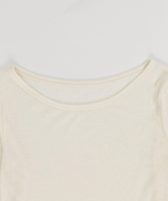 【SET】レースレイヤード半袖ニット＋シンプル長袖トップス