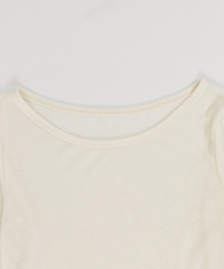 【SET】レースレイヤード半袖ニット＋シンプル長袖トップス