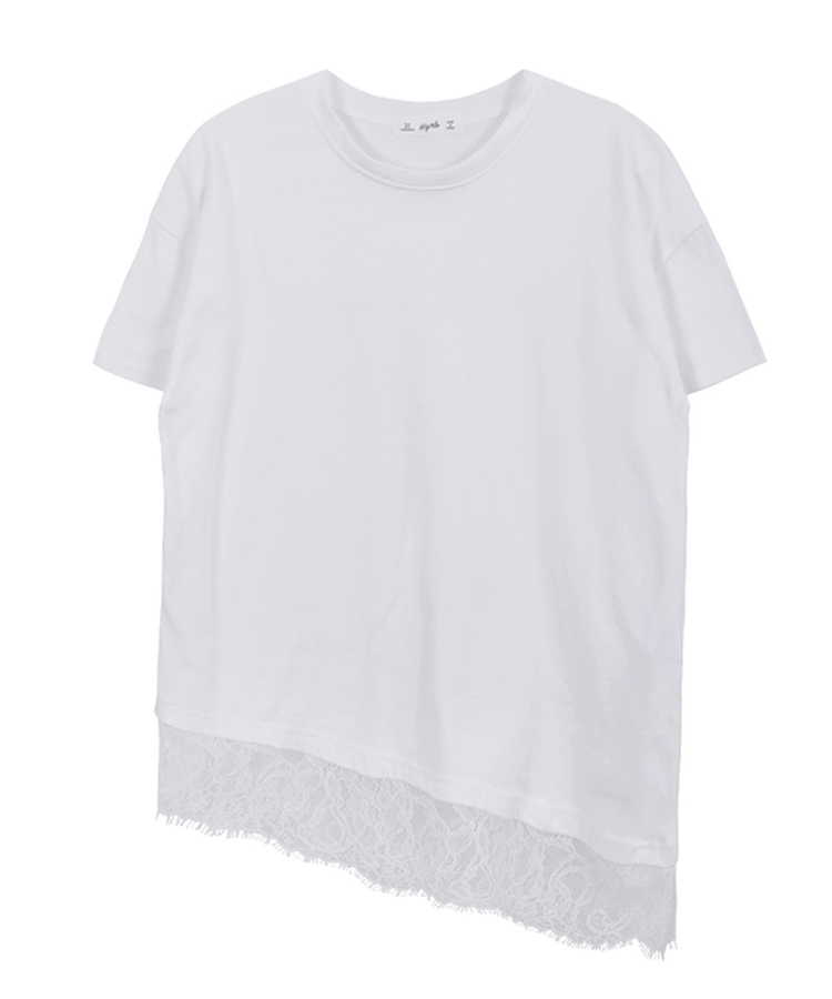 レース半袖Tシャツ