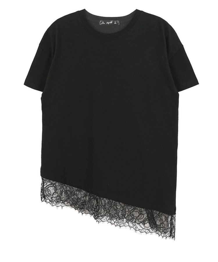 レース半袖Tシャツ