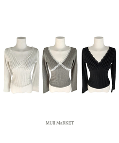 ドットレース長袖ラTシャツ