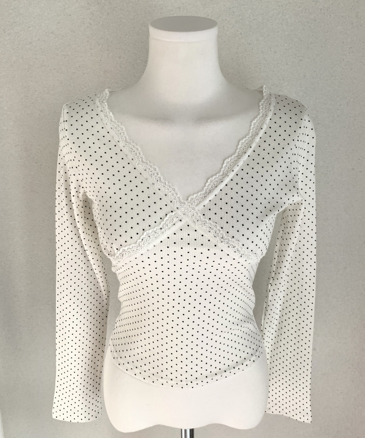 ドットレース長袖ラTシャツ