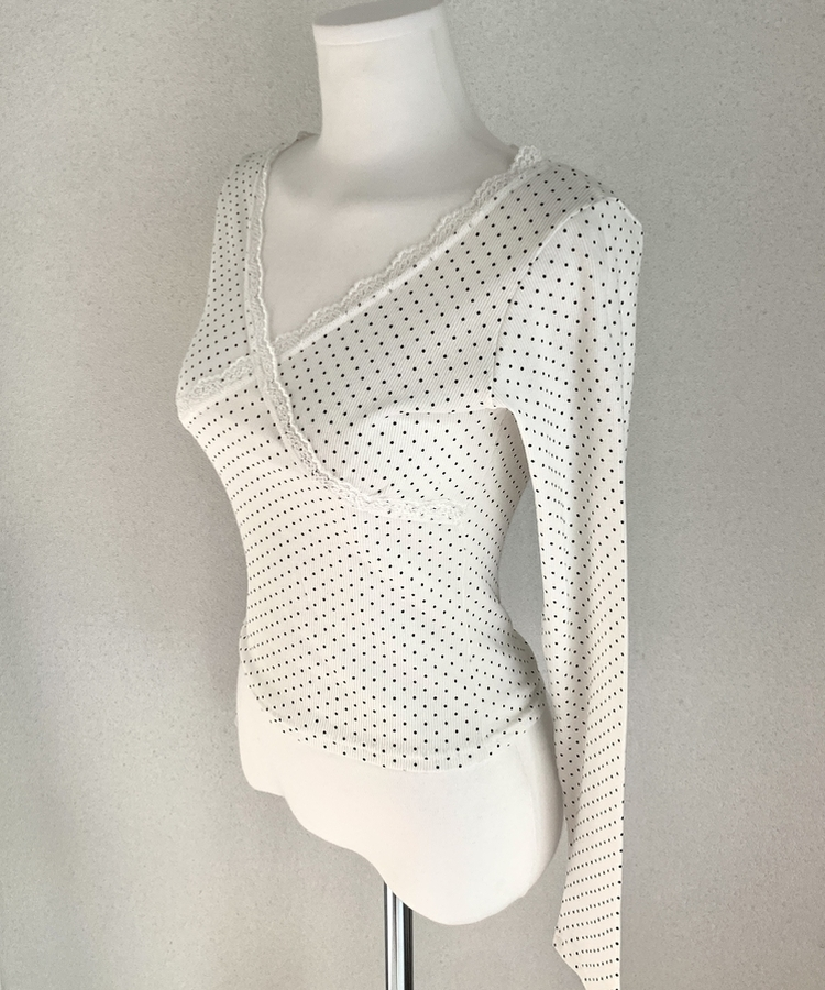 ドットレース長袖ラTシャツ